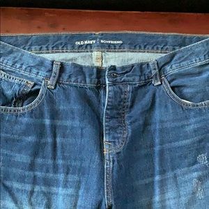 Old Navy Destructed Boyfriend Jeans Sz 14